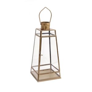 Farol Decorativo de Latón Hecho a Mano con Portavelas de Metal Resistente para Mesas de Comedor, Salas de Estar y Fiestas de Boda - Product Image 6