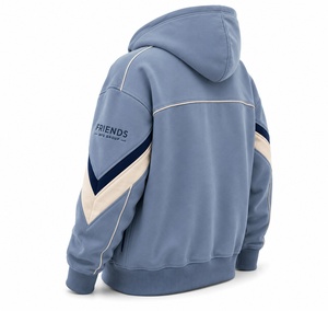 Sudadera con Capucha Unisex Ligera de Algodón/Poliéster, Talla Grande, con Logotipo Personalizado Bordado, Color Sólido, Estilo Pullover, Invierno, Forro Polar Ecológico - Product Image 5
