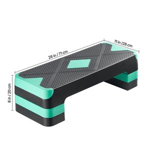 28-Inch Workout Aerobic Stepper Height Adjustable Fitness Training <b>Step</b> Deck Trainer Aerobic Exercise <b>Step</b> Platform 4 Ri Product - Product Image 5