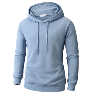 Sudadera con Capucha para Hombre, Estilo Único, Casual, 100% Algodón, Sólida, para Invierno, Resistente al Viento, Transpirable, Corte Holgado, Tejido de Felpa - Product Image 1