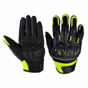Gants de vélo tactiques, protection douce du dos, résistants à l'abrasion, en cuir de vachette, pour course sur piste, gants de sport pour vélo - Product Image 2