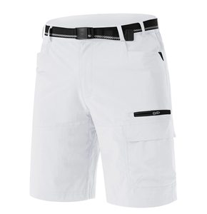 Men's Relaxed Fit Breathable Cargo <b>Shorts</b> with Canvas Fabric Elastic Waist Mid Rise Applique Decorations - Product Image 3