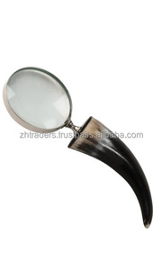 Loupe à poignée en corne de vache et de buffle, article de décoration unique à prix abordable - Product Image 4