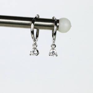 Pendientes de Aro Pequeños con Circonitas Cúbicas, Oro Sólido de 14K, Pendientes de Aro Pequeños Minimalistas, Joyería Elegante, Regalo para Mujer, Fiesta - Product Image 5