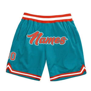 Wholesale Direct OMMIZ INDUSTRY Best Selling Custom White Red-Gold Authentic Throwback Basketball Shorts - Product Image 2