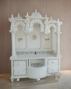 หิ้งบูชาหินอ่อนลายโมเดิร์นพร้อมลวดลายสวยงามสำหรับบูชาที่บ้าน - Product Image 4