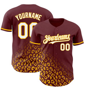 Maillot de baseball de haute qualité, nouvelle mode, logo brodé 3D, manches courtes, couleur personnalisée, séchage rapide, respirant, 100% polyester pour homme - Product Image 1