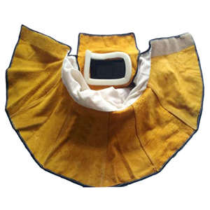 Casco de Soldadura de Cuero Vacuno, Resistente al Calor, Gorro de Trabajo para Pulir - Product Image 3