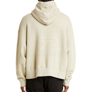 Sweat-shirts d'hiver décontractés pour hommes avec broderie personnalisée, 100% coton, à col rond avec poche avant, style streetwear délavé - Product Image 2
