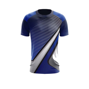 Camiseta para hombre con sublimación completa, tela transpirable personalizada, cuello redondo, MOQ bajo, camiseta deportiva, servicio OEM disponible. - Product Image 3