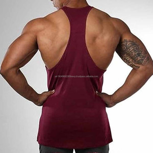 Débardeur personnalisé pour homme sans manches en coton de haute qualité, débardeur uni pour homme pour l'entraînement, décontracté et respirant - Product Image 6