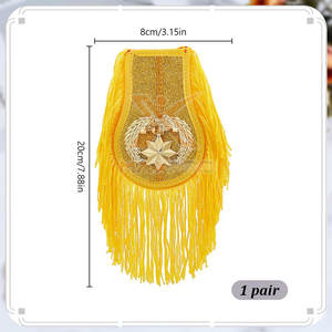 Epaulettes de Uniforme Ceremonial de Color Sólido, Estilo Moderno, Hechas Profesionalmente, Venta al Por Mayor - Product Image 2