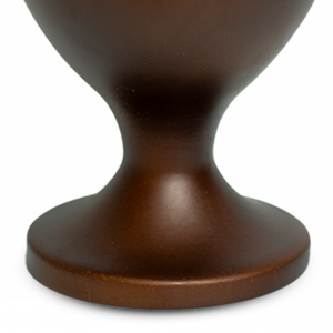 Brûleur d'encens en bois Chalice, en bois de manguier de luxe, pour Bakhoor, avec doublure en métal doré poli et base sur piédestal élégante - Product Image 5