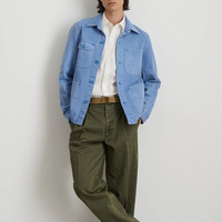 Vestes en jean décontractées de haute qualité pour hommes, style vintage, grande taille, avec boutons décoratifs, vente en gros
