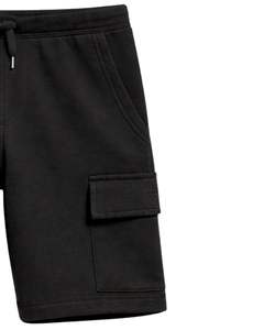 Pantalones Cortos Cargo Negros para Hombre, Cintura Elástica con Cordón, Estilo Casual Urbano, con Bolsillos Laterales, Pantalones Cortos de Verano, Fabricante OEM - Product Image 3
