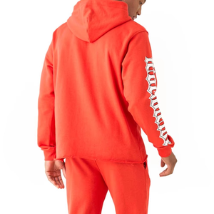 Custom Printed Hooded Casual Autumn Vintage Flared <b>Pants</b> Drawstring Two Piece Set Men's Cotton Thermal Breathable Training - Product Image 4