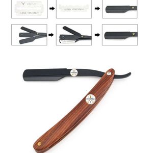 Maquinilla de afeitar de seguridad con mango de madera - Product Image 2