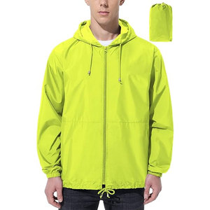 Veste de pluie légère pour homme, imperméable, coupe-vent, pliable, avec logo sur le devant - randonnée, cyclisme, course à pied, pêche, golf, camping, voyage - Product Image 1