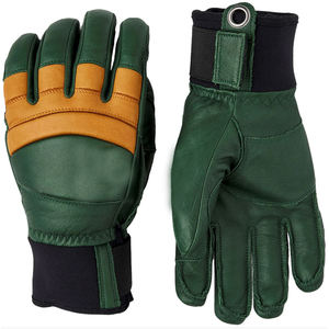 Gants de ski en cuir de chèvre de haute qualité, fournisseur direct d'usine, logo personnalisé, thermiques, respirants, compatibles avec les écrans tactiles - Product Image 1