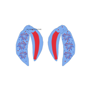 Diadema Patriótica con Cuentas para el 4 de Julio, Diademas para el Día de la Independencia, Elegante Accesorio para el Cabello Hecho a Mano, Diadema con Temática de Desfile - Product Image 2