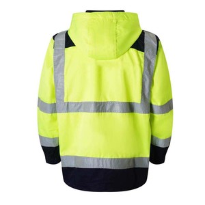 Custom High Visibility <b>Work</b> Jackets for Men OEM Winter Safety Jackets with Reflective Details <b>Waterproof</b> Workwear Jacket for Men - Product Image 2