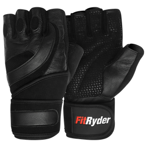 Guantes de gimnasio transpirables con logotipo personalizado para hombres y mujeres Guantes de levantamiento de pesas con soporte de muñeca para entrenamiento físico de alta calidad - Product Image 1