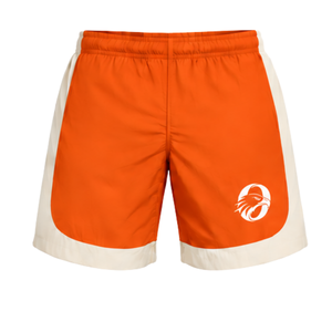 <b>Orange</b> Neutral Panel Athletic <b>Shorts</b> Lightweight Quick Dry Elastic Waist Running Training Gym Sportswear Custom Team Performance - Product Image 1