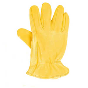 Direct Factory Supply High Quality Leather Driver Work Safety <b>Gloves</b> Hot Sale Heavy Duty Anti-slip Driving Working <b>Gloves</b> - Product Image 4