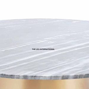 โต๊ะกาแฟโลหะแบบหนาพิเศษ วัสดุอลูมิเนียมหินอ่อน เฟอร์นิเจอร์สำหรับบ้าน ร้านอาหาร คุณภาพสูง รูปทรงกลม - Product Image 4