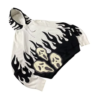 Sweat-shirt à capuche surdimensionné pour homme, prix bas, personnalisé, 420 g/m², qualité supérieure, 100 % coton, style streetwear araignée - Product Image 1