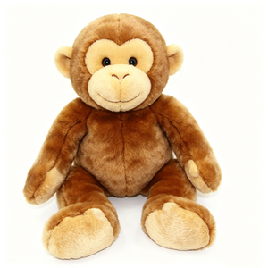 Cute <b>monkey</b> plushie with light face accents Plush <b>monkey</b> <b>toy</b> Soft fur <b>monkey</b> plush - Product Image 3