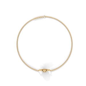 Pulsera de Cadena Circular de Plata de Ley 925 Chapada en Oro con Circonitas para Mujer, Joyería de Regalo - Product Image 3