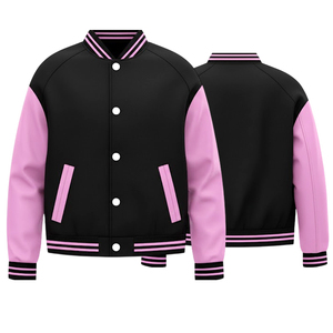 Top Trending Custom Green Unisex High Quality Windproof <b>Winter</b> Varsity <b>Jacket</b> with Wool Sleeves Plus Size Made Wool Fabric Front - Product Image 3