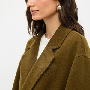 Abrigo Largo de Lana para Mujer, Elegante para el Invierno, Ropa de Abrigo Informal para Uso Diario, Abrigo Largo Moderno para Mujer, Ropa de Abrigo Informal para la Oficina - Product Image 4