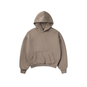 Hoodie Unisexe Solide à Capuche 100% Coton Séchage Rapide pour le Fitness, Essentiel Streetwear, Collection Printemps 2026 – Sweatshirts et Hoodies d'Hiver - Product Image 2