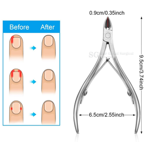 กรรไกรตัดเล็บสแตนเลส Saar Global ขนาด 12.5 มม. ปากกว้าง สำหรับมืออาชีพ ใบมีดคม ตัดตรง - Product Image 6