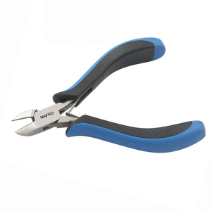 Hot Selling Side <b>Cutter</b> Smooth Jaws 120mm Stainless Steel Spring Black Blue Ergonomic Handles Jewelry Making Crimping Fishing - Product Image 1