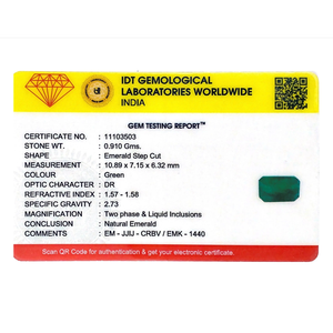 Esmeralda Zambiana Natural de 4.55 Quilates, Gema Suelta para Joyería Fina - Product Image 4