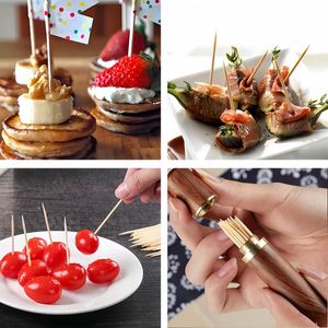 Portatile Set da 9 Pezzi con Portastuzzolini in Legno, Impermeabile, per Picnic e Campeggio, con Contenitore per Stuzzolini - Product Image 2