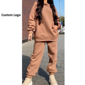 Conjunto de dos piezas, chándales deportivos para mujer, jersey de manga larga, sudaderas con capucha, pantalones de chándal, traje de invierno, exportación desde BD - Product Image 6