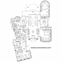 Solution de projet graphique de villa entière de service de conception intérieure 3D de matériaux de construction à guichet unique