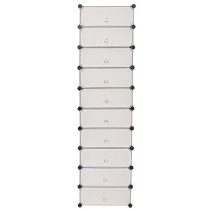 Organizzatore per Scarpe Bianco Componibile con 10 Scomparti - Product Image 3