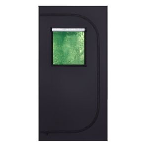 Tenda Idroponica Smontabile LY per Uso Domestico 80*80*160cm con Finestra Verde Nera, Attrezzatura per Irrigazione e Idroponica - Product Image 4