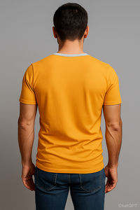 เสื้อยืดคอกลมพิมพ์ลายสำหรับผู้ชาย ราคาโรงงาน พร้อมออกแบบโลโก้และเนื้อผ้าตามสั่ง - Product Image 6