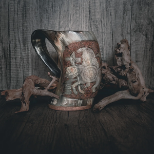 Medieval Style Viking Drinking Horn Mug (Buffalo Horn)-Eco-Friendly Polished for Wine/<b>Beer</b> for Parties & Weddings - Product Image 1