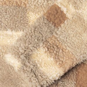 Sudadera con Capucha de Sherpa a Cuadros para Hombre, 100% Poliéster, Transpirable, Corte Holgado, Suave, Estilo Casual Urbano para Otoño e Invierno - Product Image 5