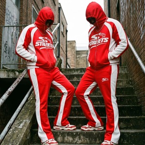 Custom Baggy Tracksuit for Men and Boys High Quality Cotton <b>Jogger</b> Set Stacked Sweat Suit with Zipper Hoodie and Flared Bottoms - Product Image 6