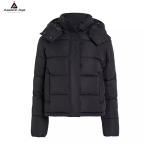 Nouvelles vestes matelassées courtes pour femmes, à capuche et manches longues, pour l'hiver – Vêtements d'extérieur décontractés pour femmes, vente en gros - Product Image 5