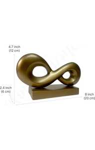 AH CREATIONS Sculpture abstraite en laiton Art Déco, design géométrique circulaire, faite à la main, décoration de table pour salon - Product Image 6