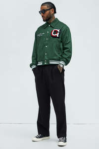 Veste de baseball classique pour homme, style universitaire, veste bomber, vêtement d'extérieur décontracté, qualité supérieure - Product Image 6